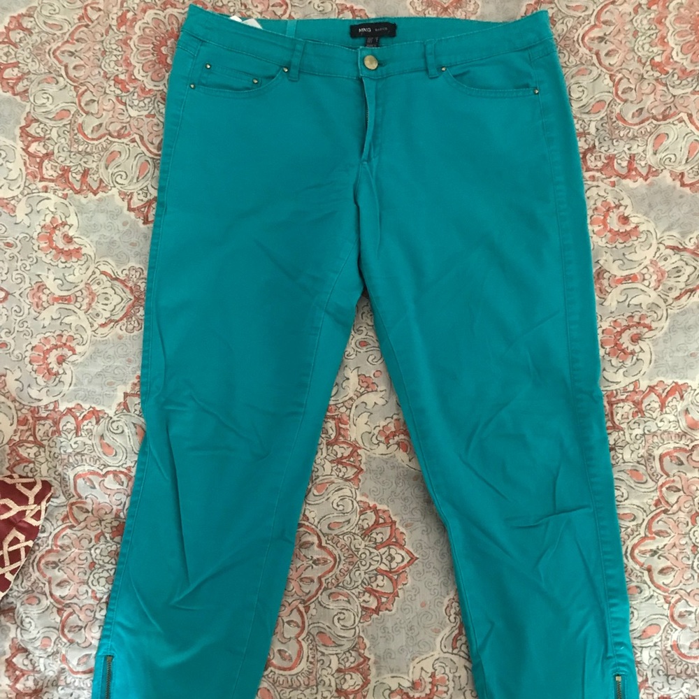 MANGO Ankle Zip Capris